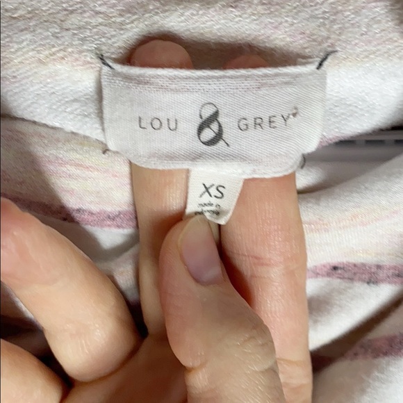 Lou & Grey Striped Signature soft Cowl Tunic sz XS - Picture 10 of 10